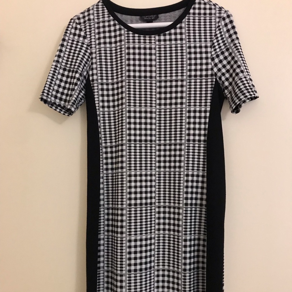 Topshop Black & White Dress - Size 6